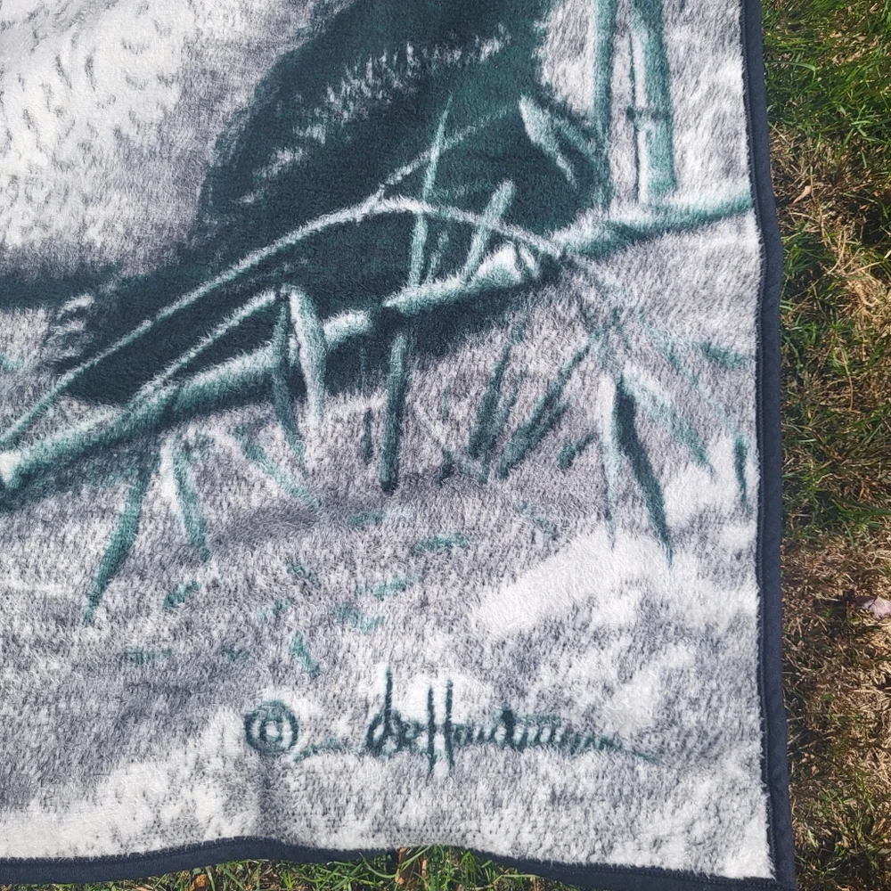 Biederlack Panda Blanket with Bamboo Design